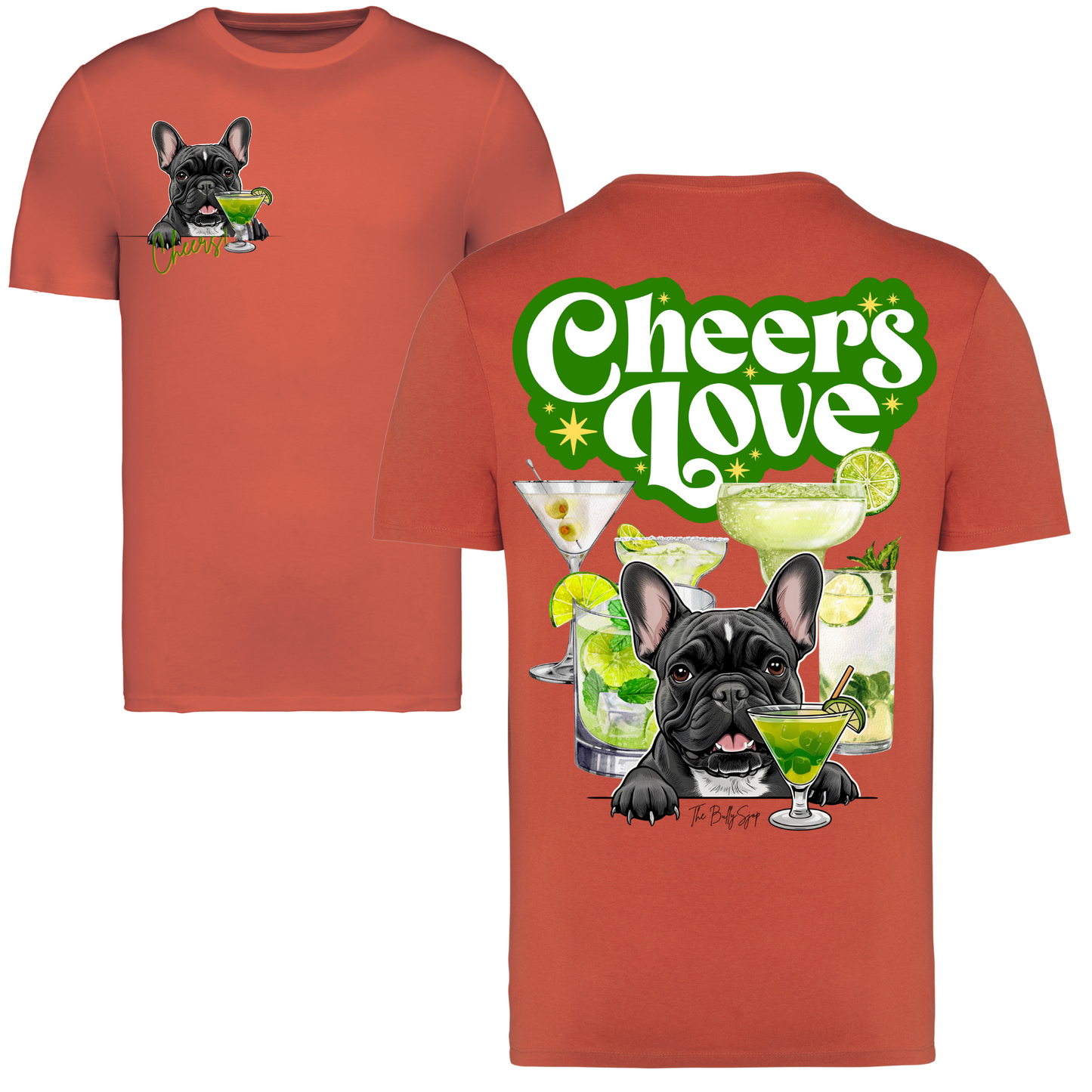 Frenchie Cheers Love Tee