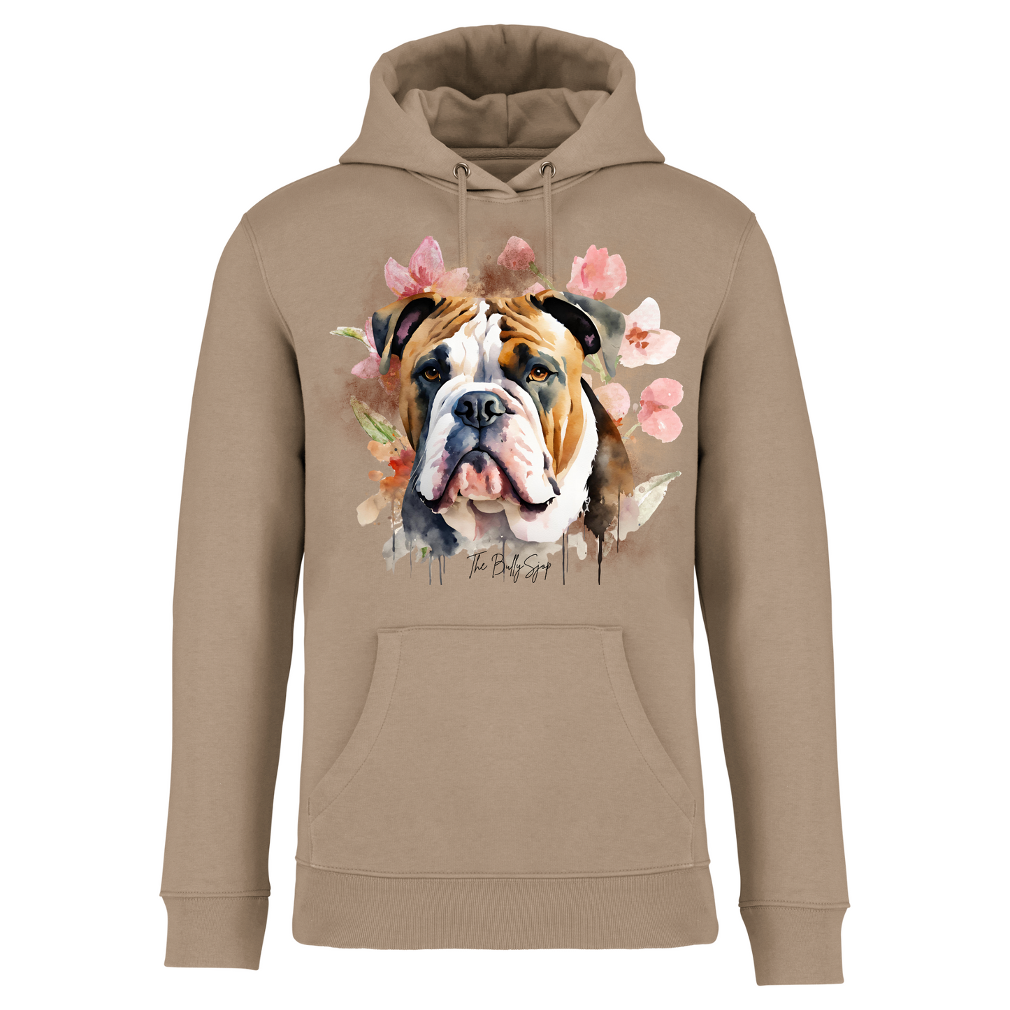 Aquarel Old English Bulldog Hoodie