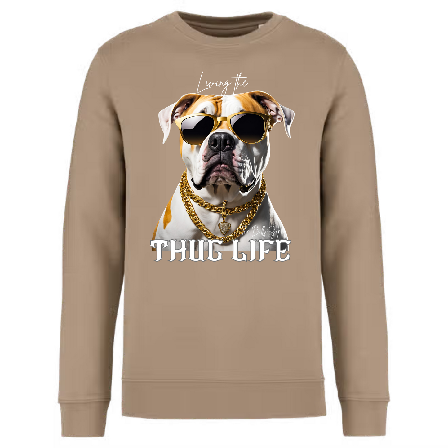 Living The American Bulldog Thug Life Sweater