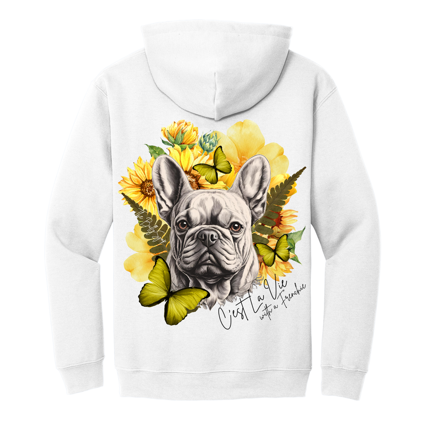 C'est La Vie With A Frenchie Hoodie Yellow