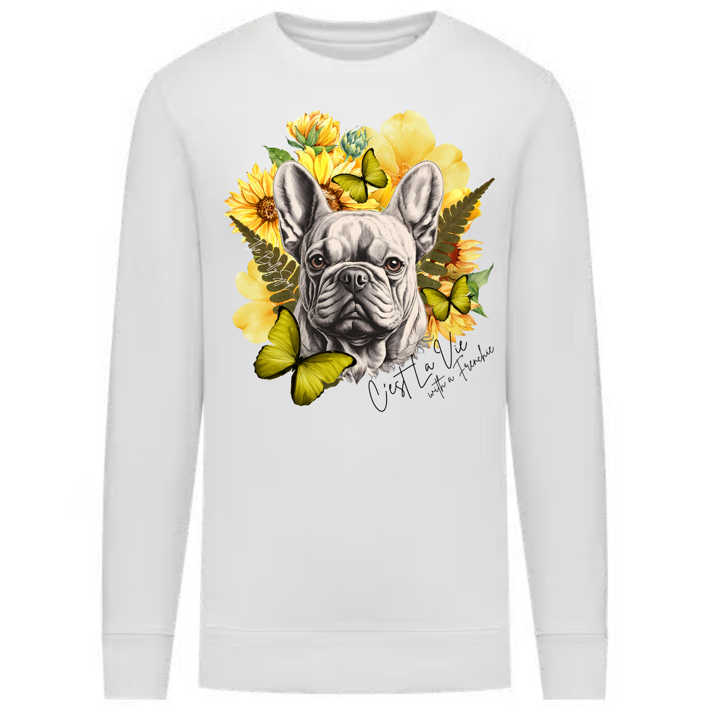 C´est La Vie With A Frenchie Sweater Yellow