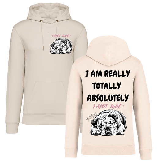 Kapot Moe Engelse Bulldog Hoodie