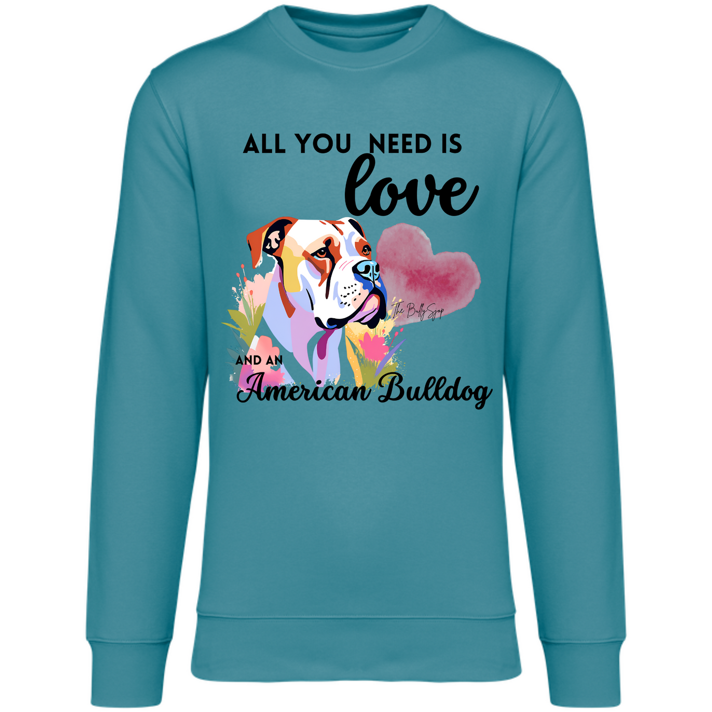 All You Need Is Love And An American Bulldog Sweater