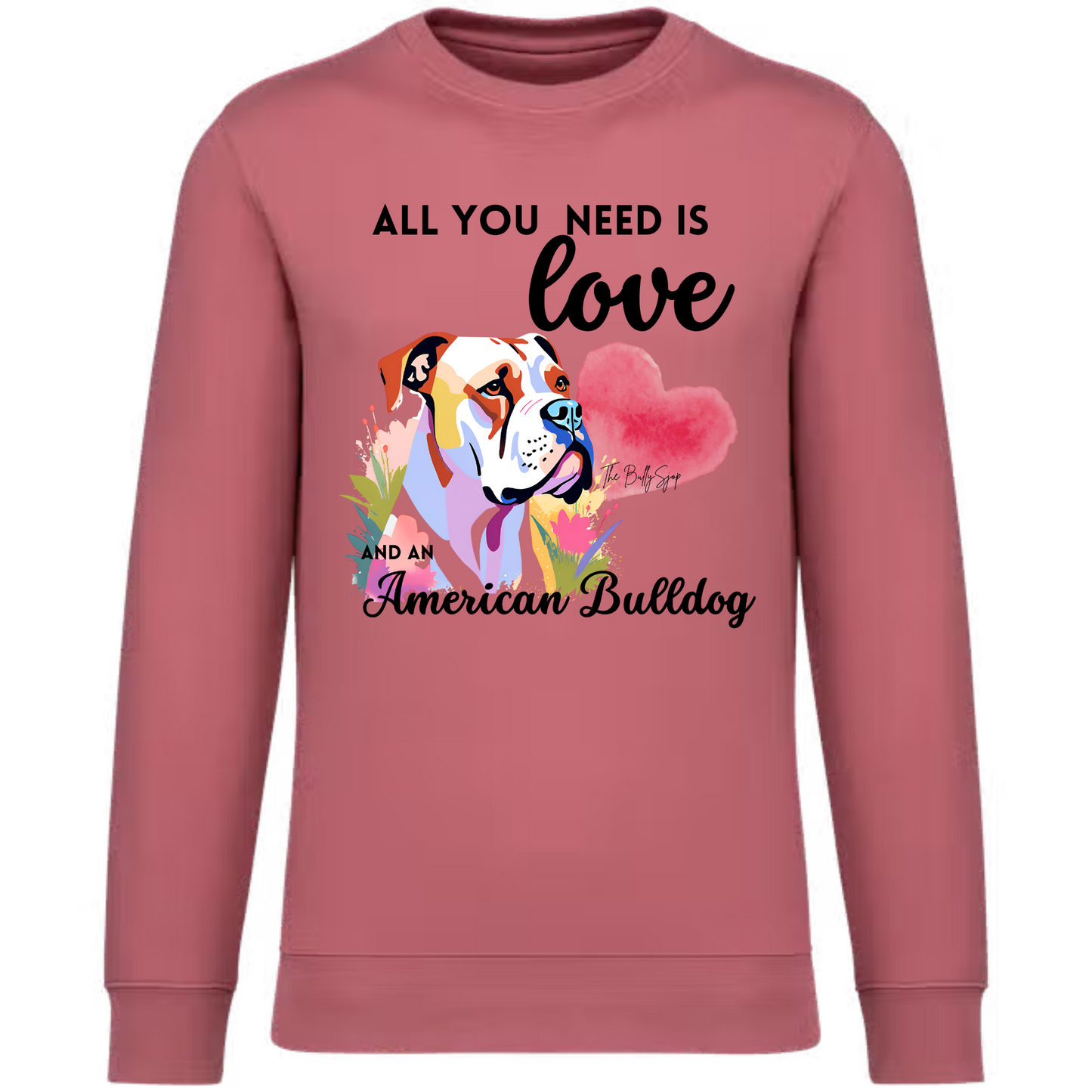 All You Need Is Love And An American Bulldog Sweater
