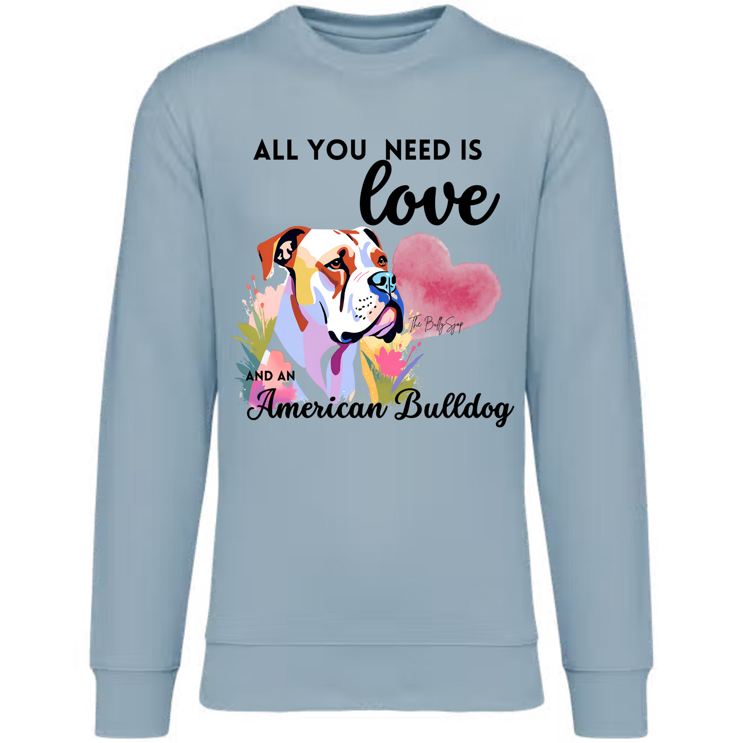 All You Need Is Love And An American Bulldog Sweater