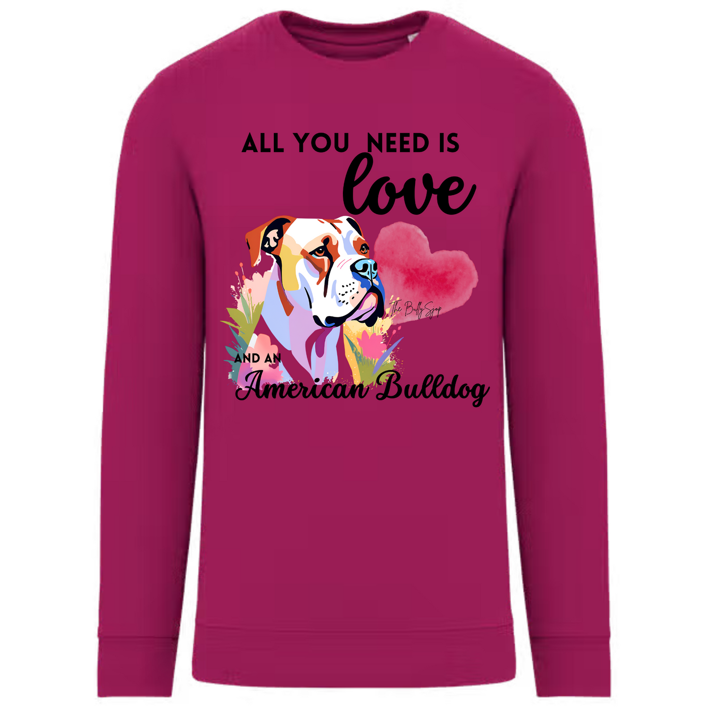 All You Need Is Love And An American Bulldog Sweater