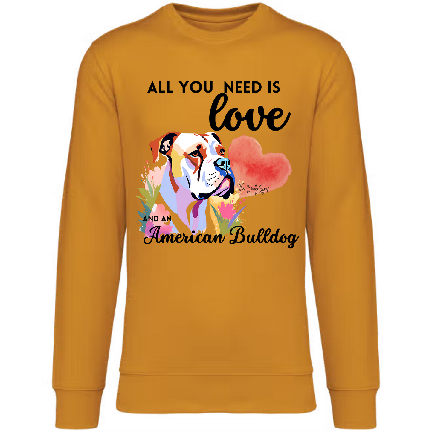 All You Need Is Love And An American Bulldog Sweater