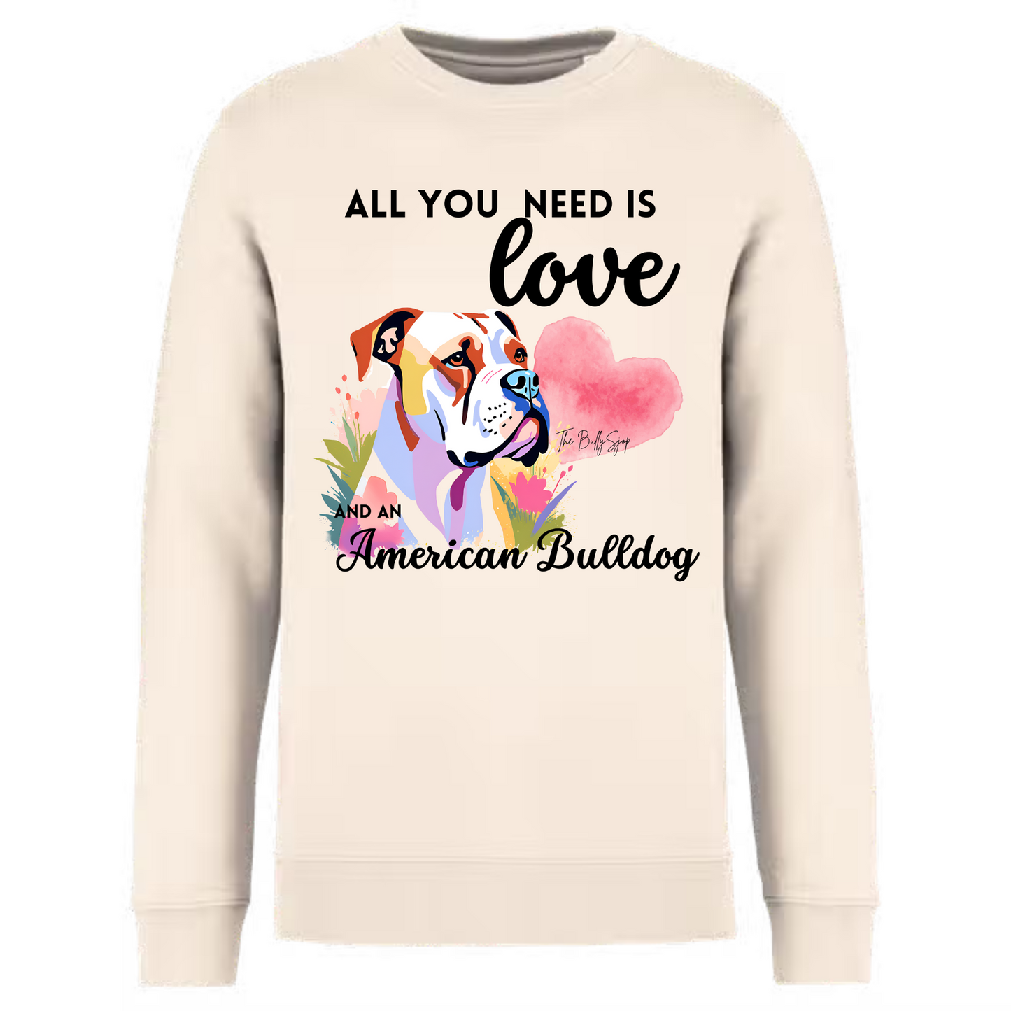 All You Need Is Love And An American Bulldog Sweater