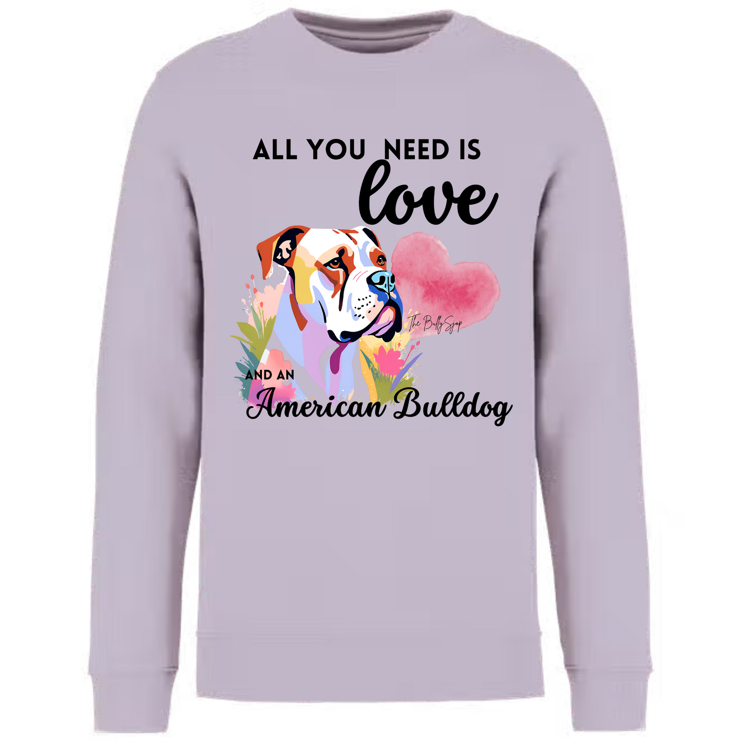 All You Need Is Love And An American Bulldog Sweater