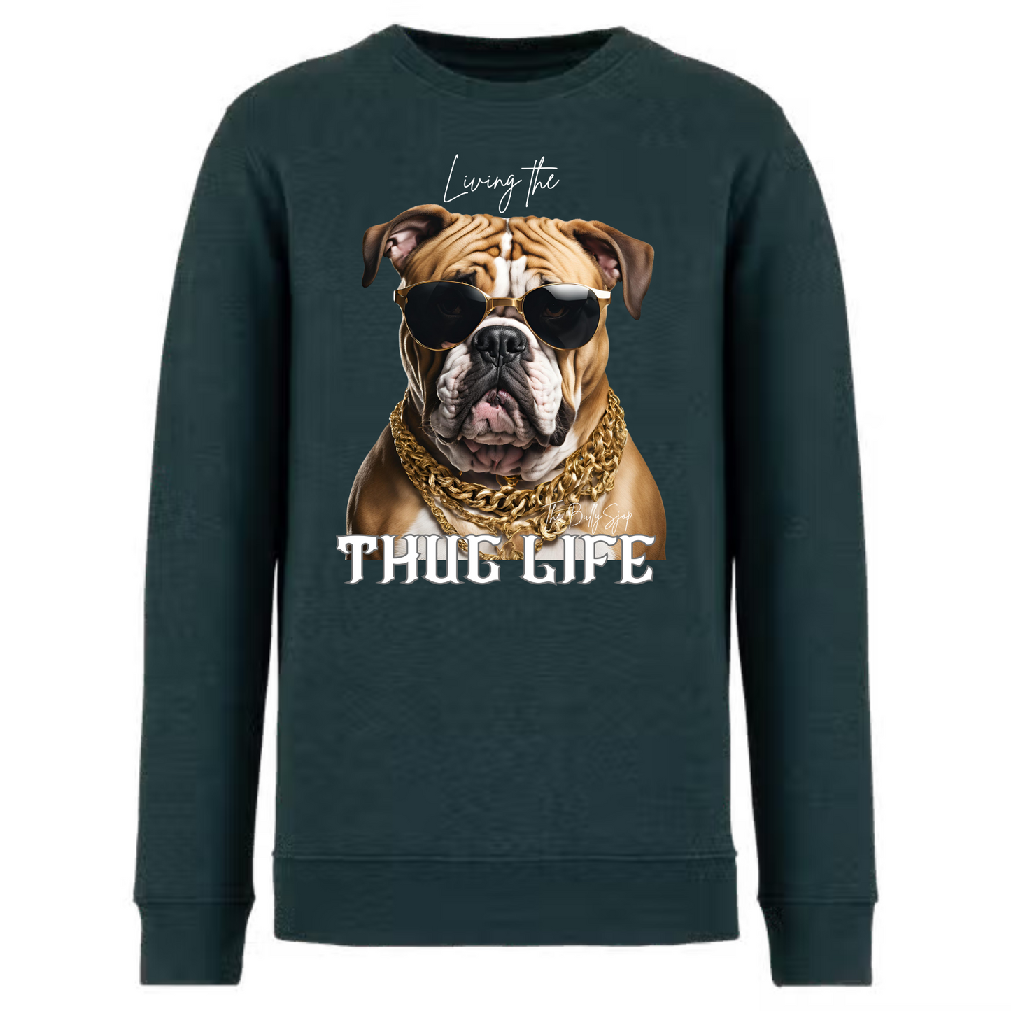 Living The English Bulldog Thug Life Sweater