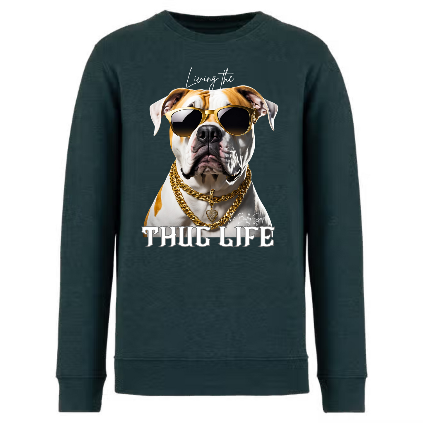 Living The American Bulldog Thug Life Sweater