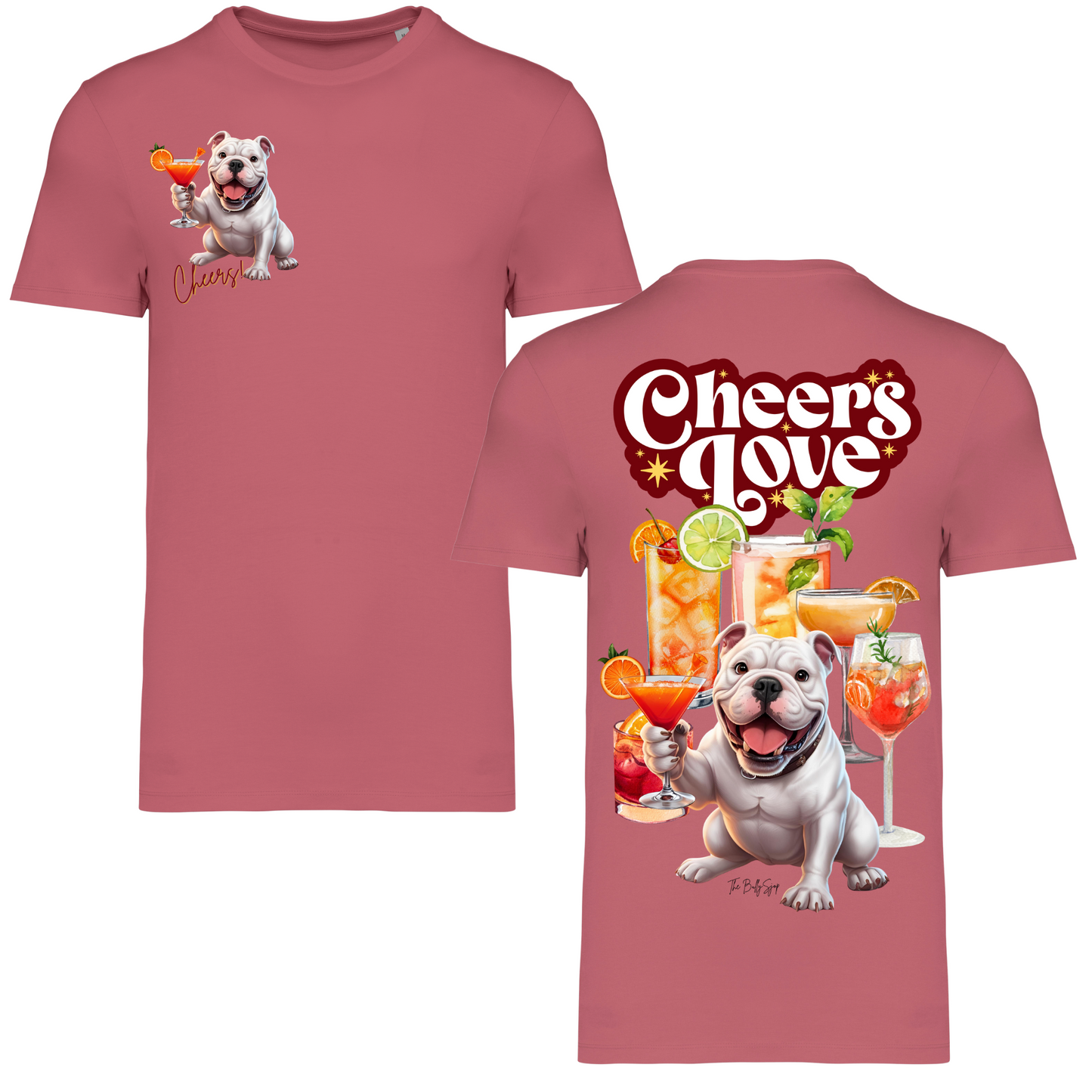 American Bulldog Cheers Love Tee