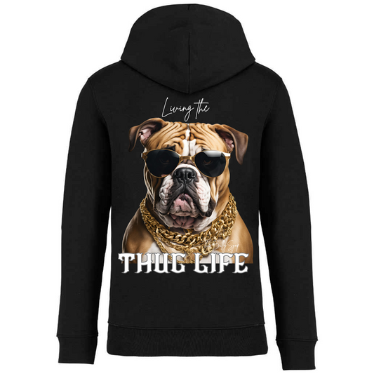 Living The English Bulldog Thug Life Hoodie