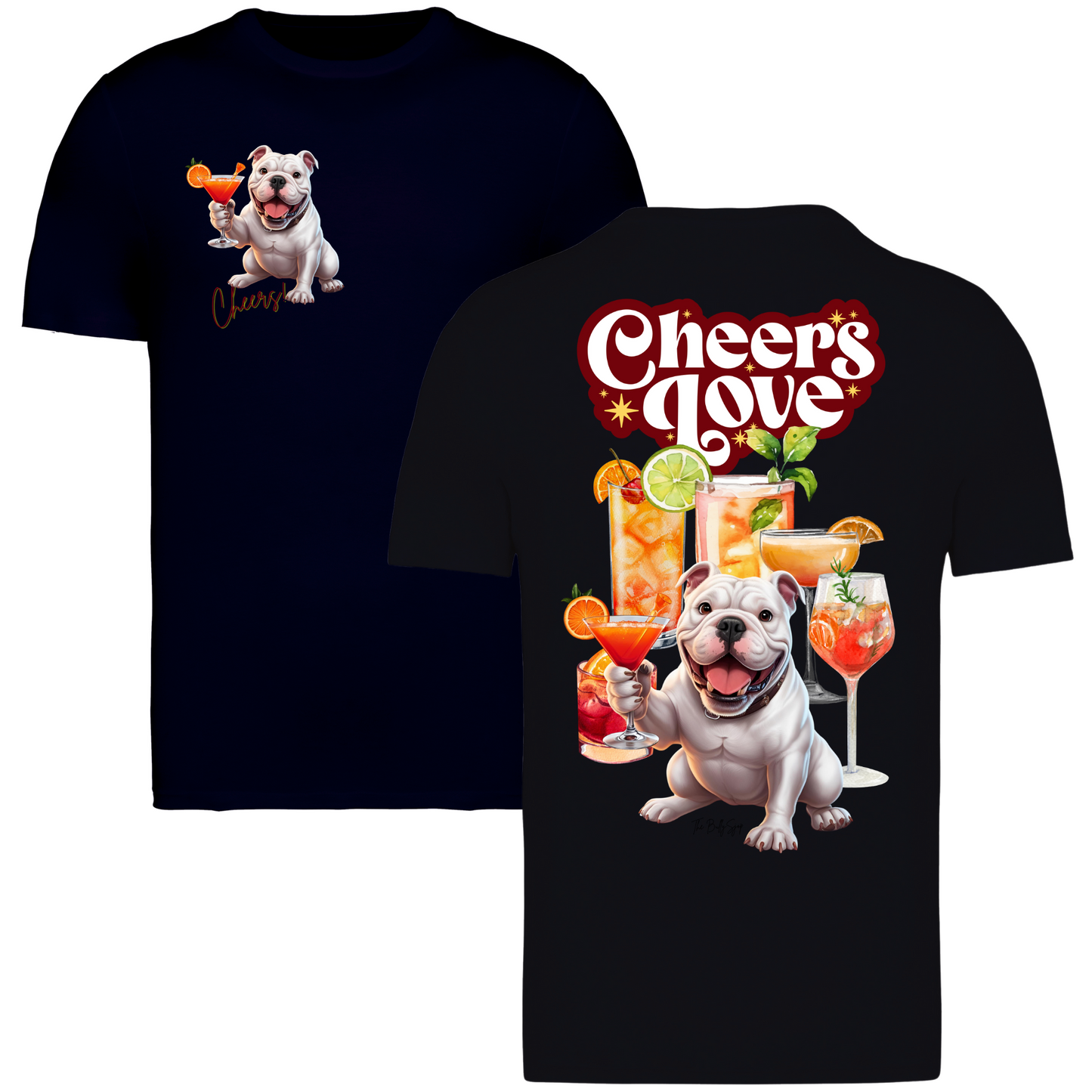 American Bulldog Cheers Love Tee