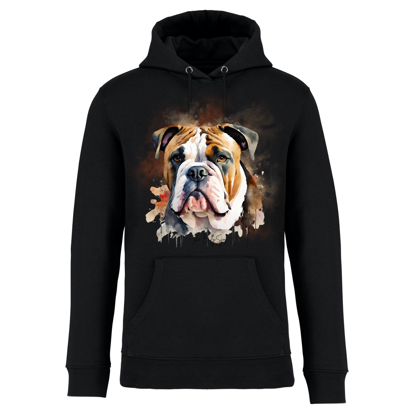 Aquarel Old English Bulldog Hoodie