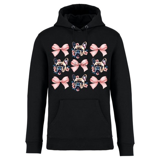 Bows And Frenchies Hoodie