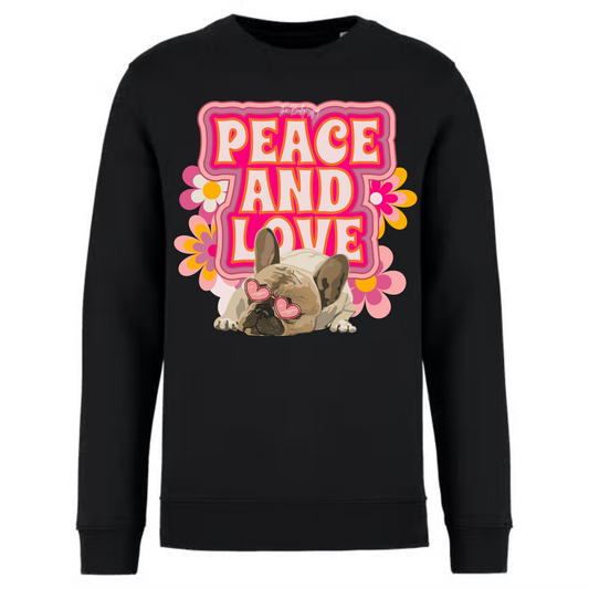 Peace & Love Frenchie Sweater