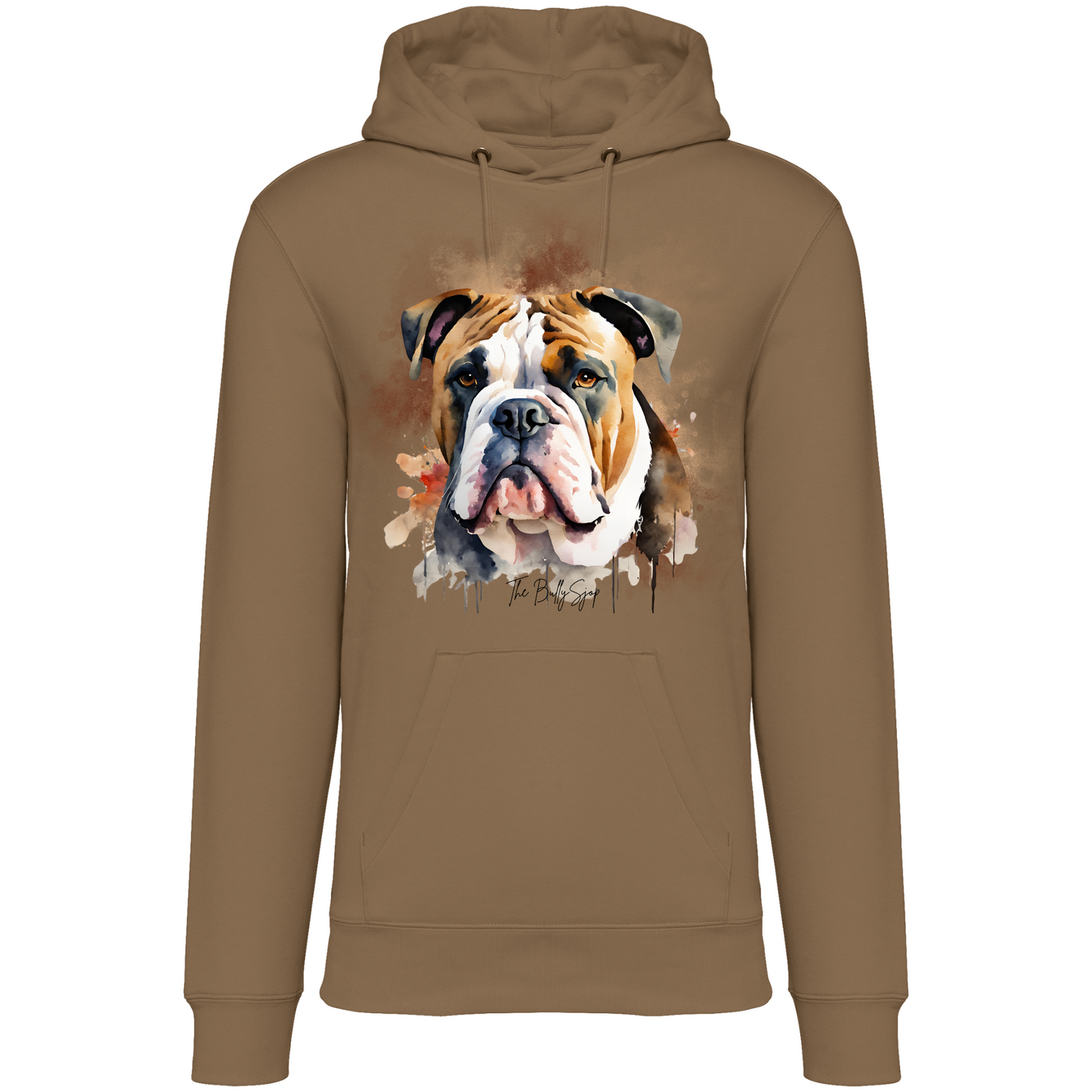Aquarel Old English Bulldog Hoodie