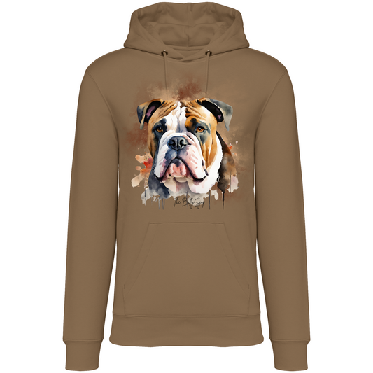 Aquarel Old English Bulldog Hoodie