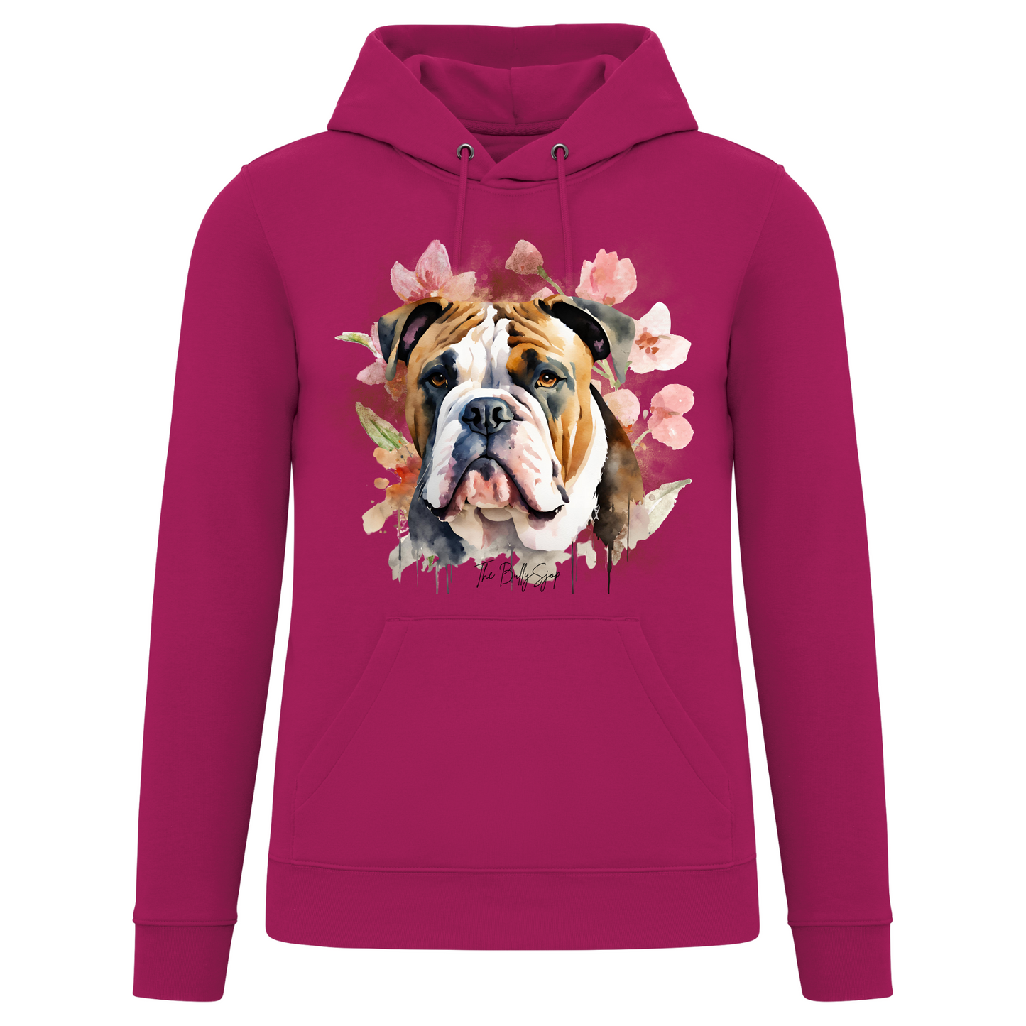 Aquarel Old English Bulldog Hoodie