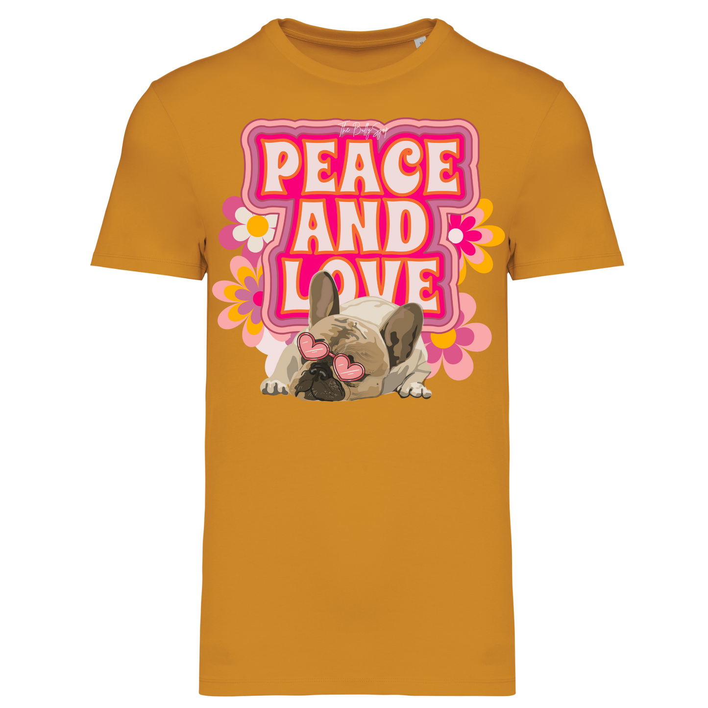 Peace And Love Frenchie Tee