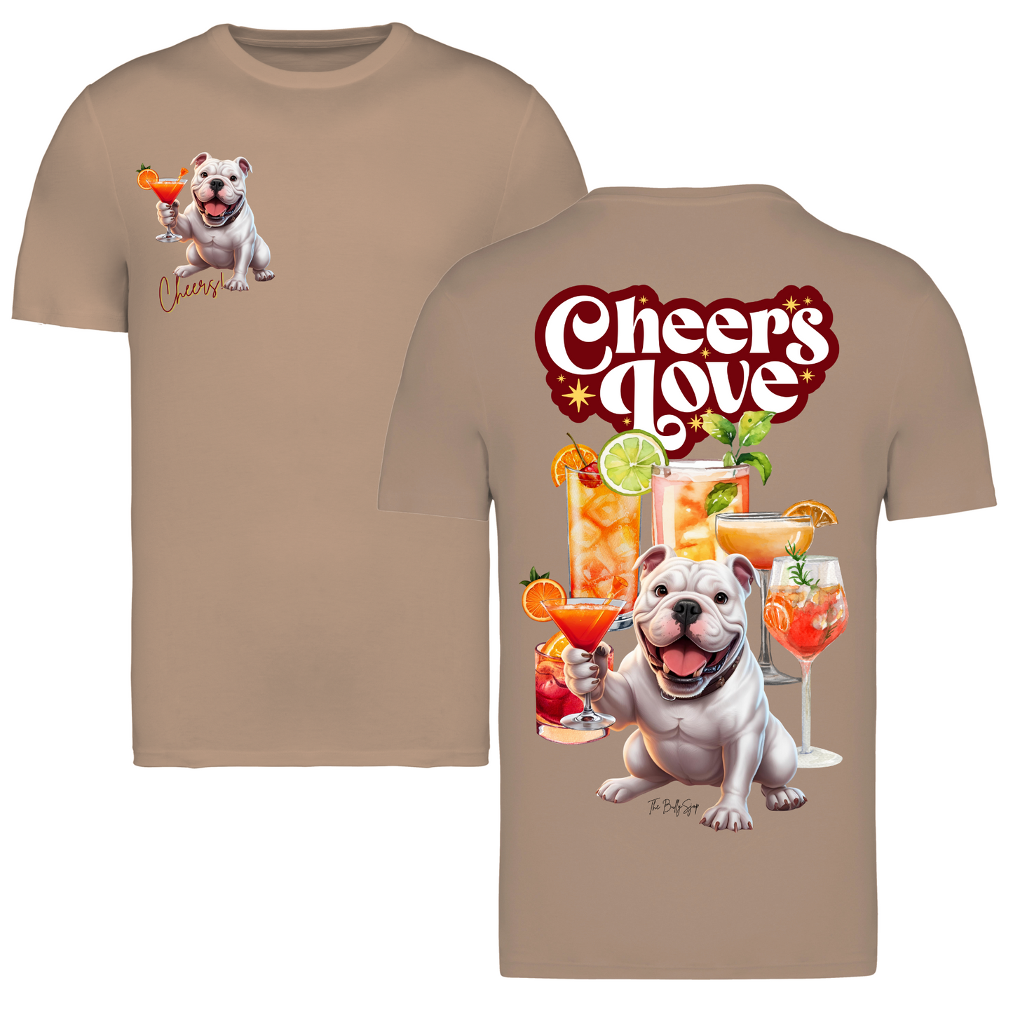 American Bulldog Cheers Love Tee