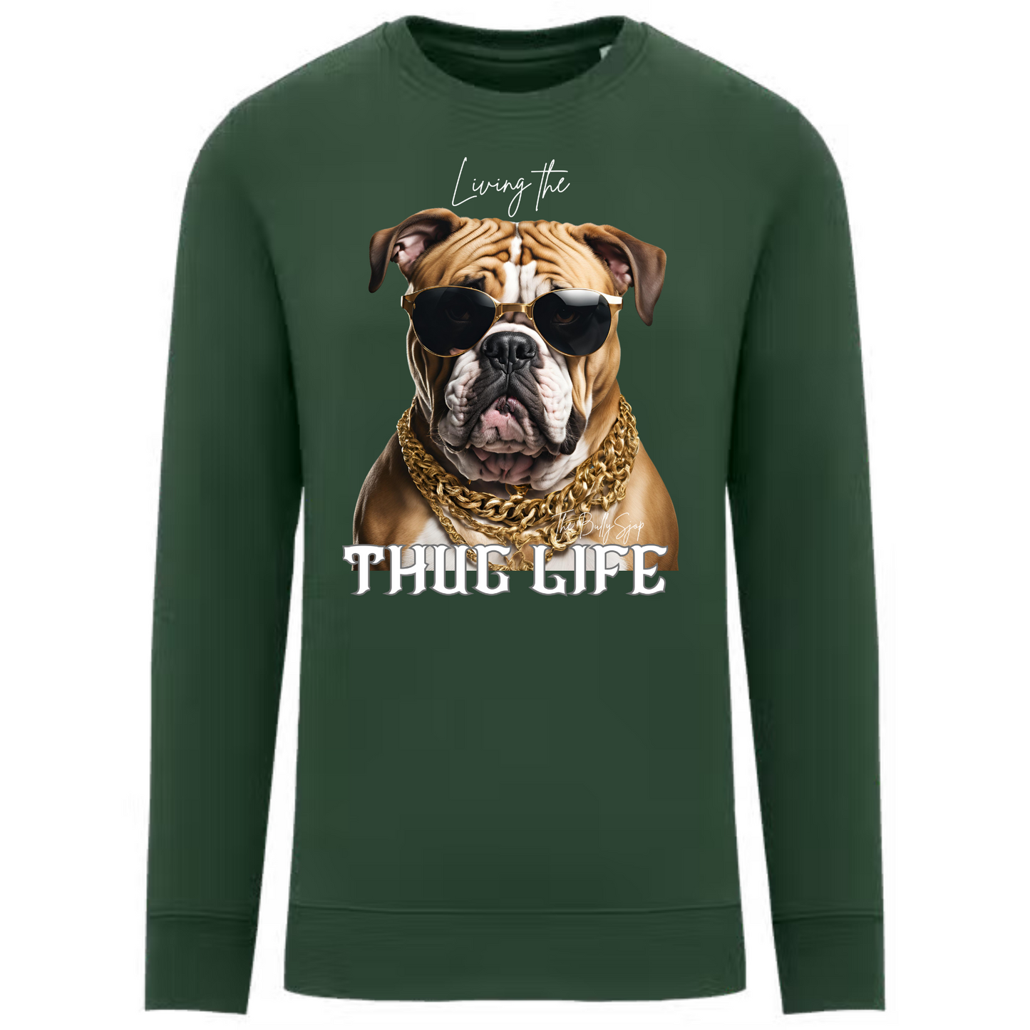 Living The English Bulldog Thug Life Sweater