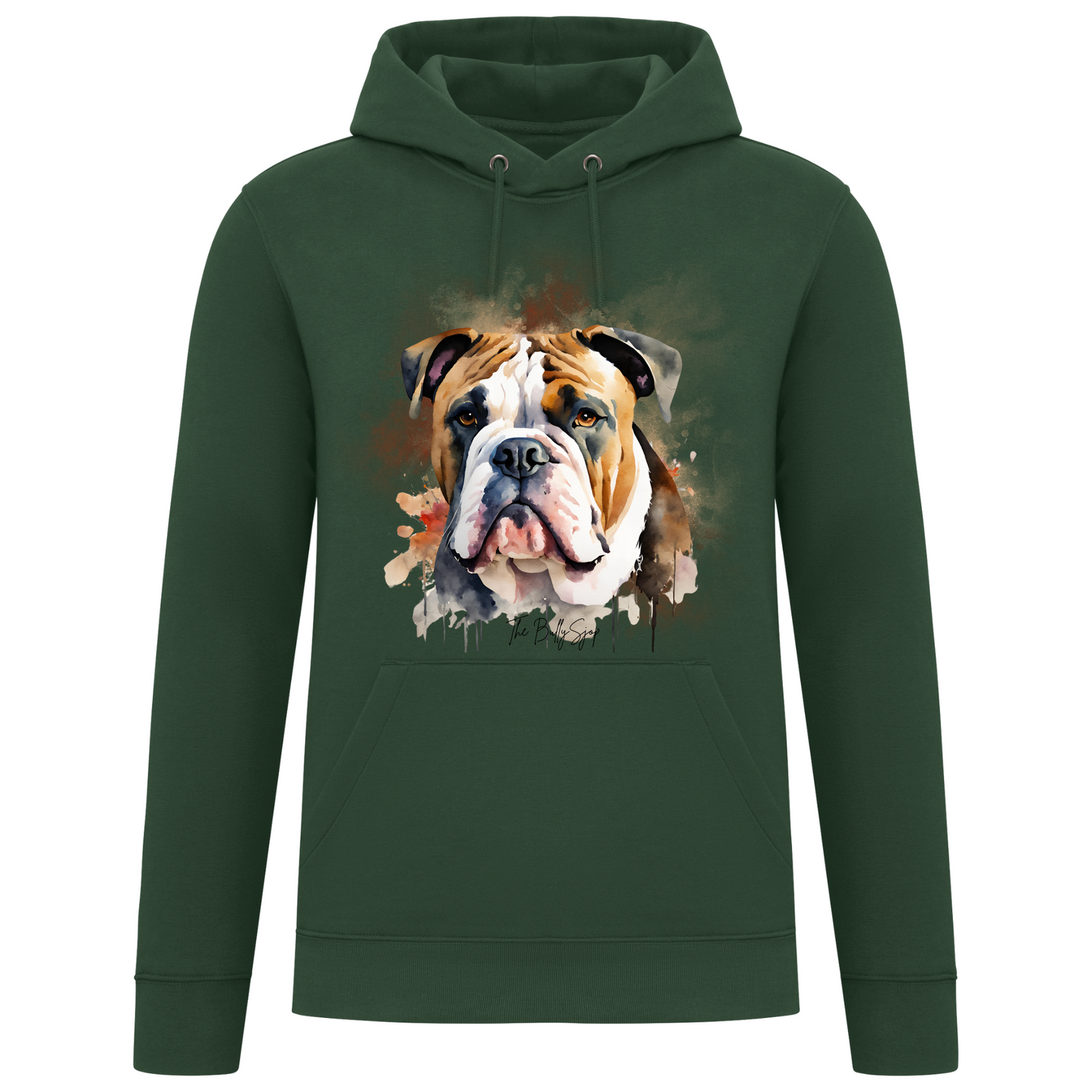 Aquarel Old English Bulldog Hoodie