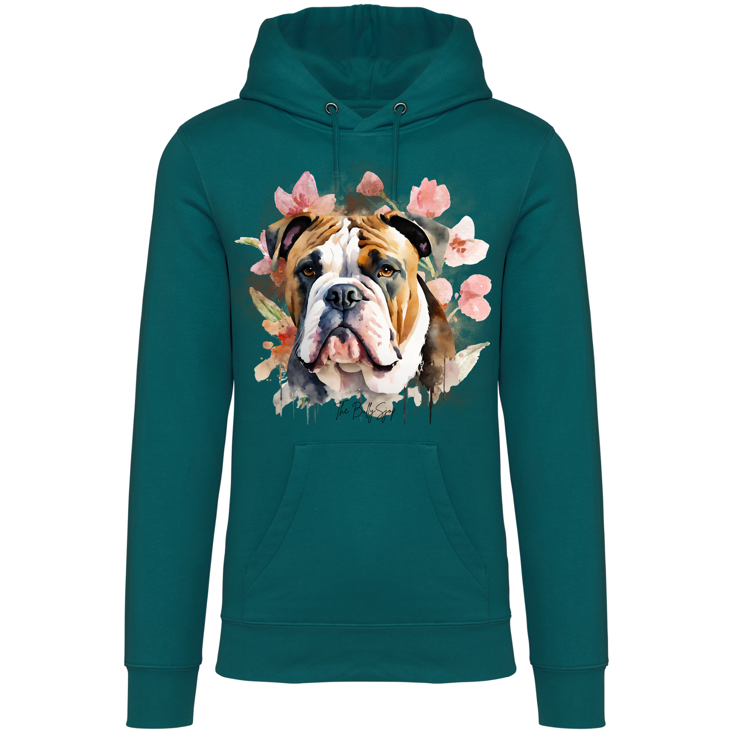Aquarel Old English Bulldog Hoodie