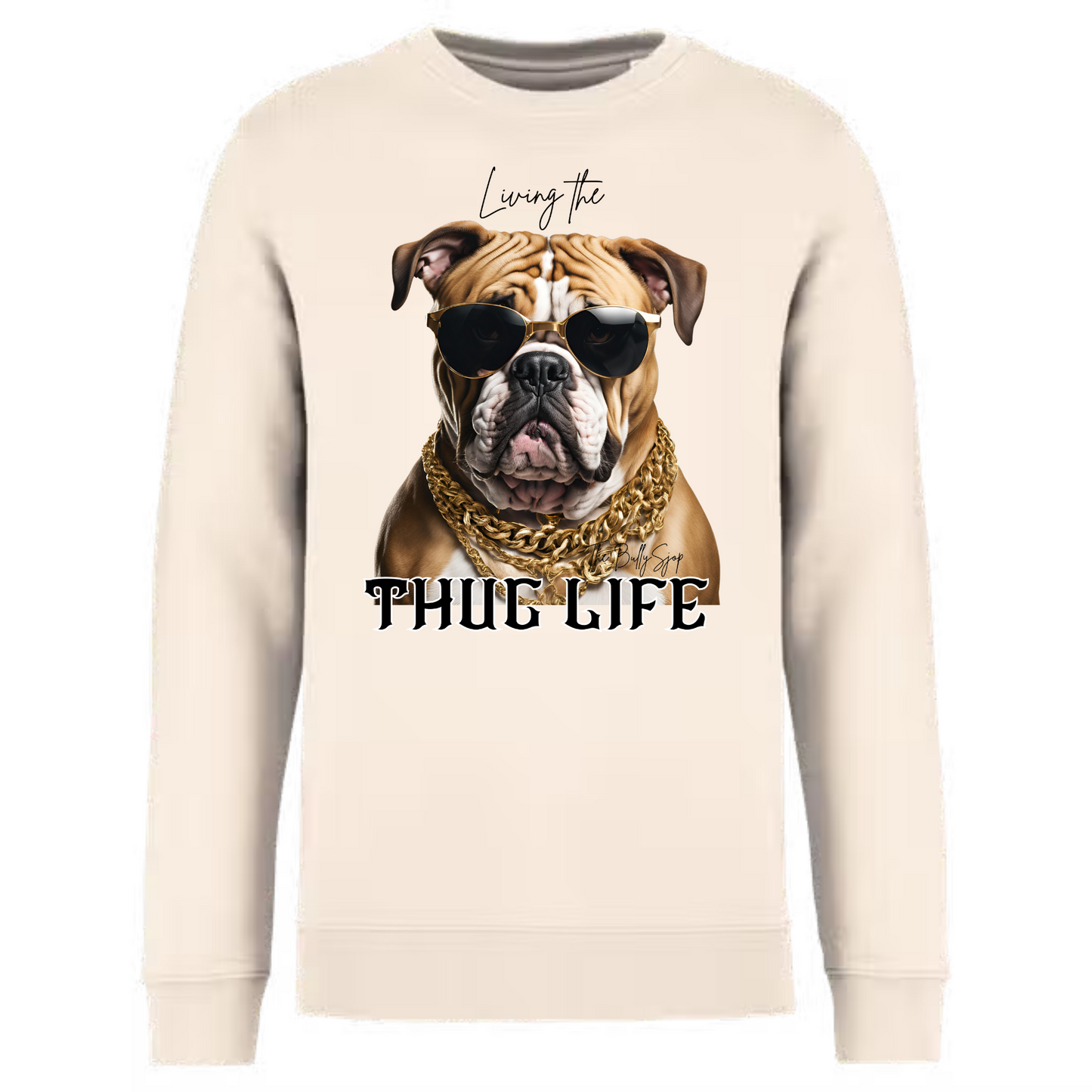 Living The English Bulldog Thug Life Sweater