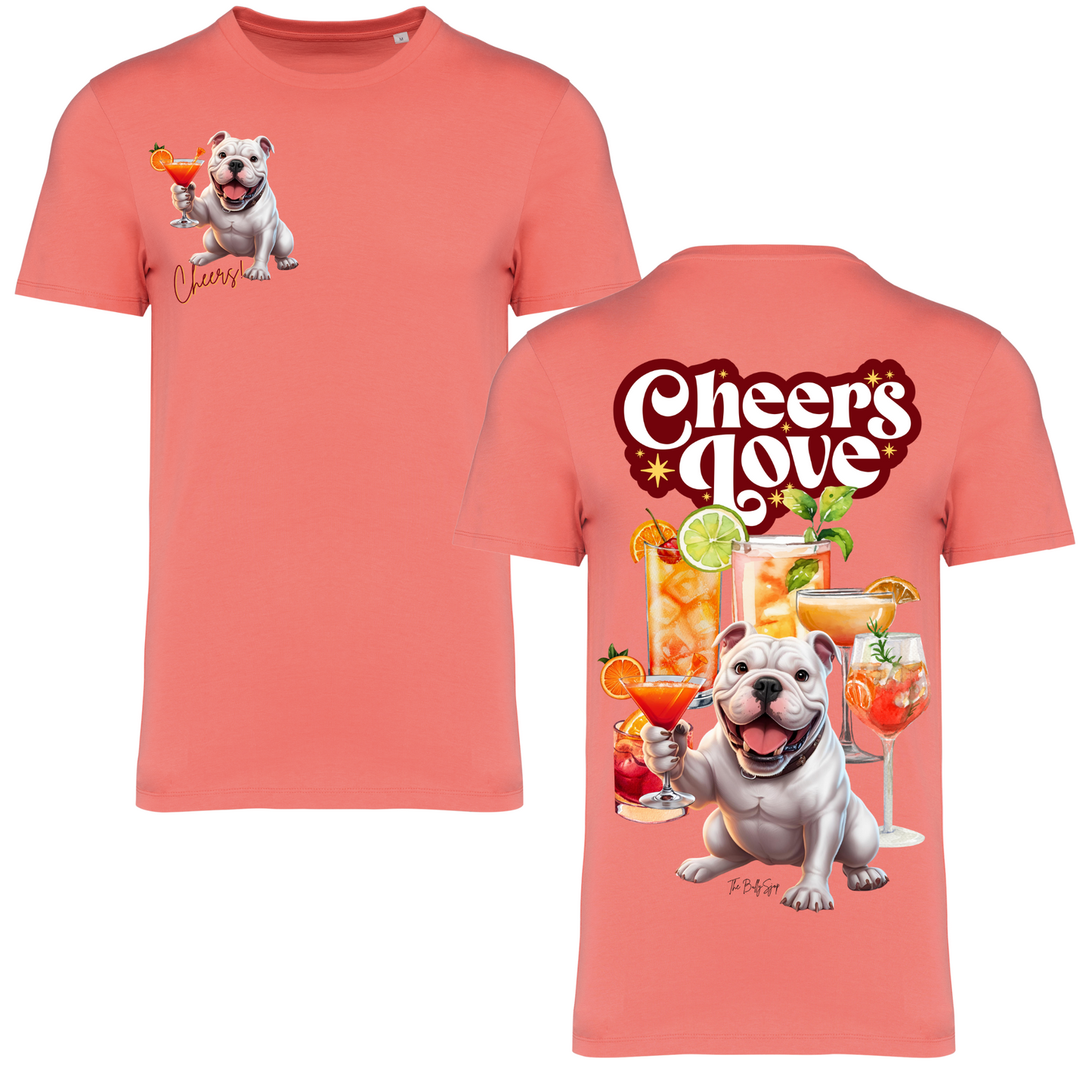American Bulldog Cheers Love Tee