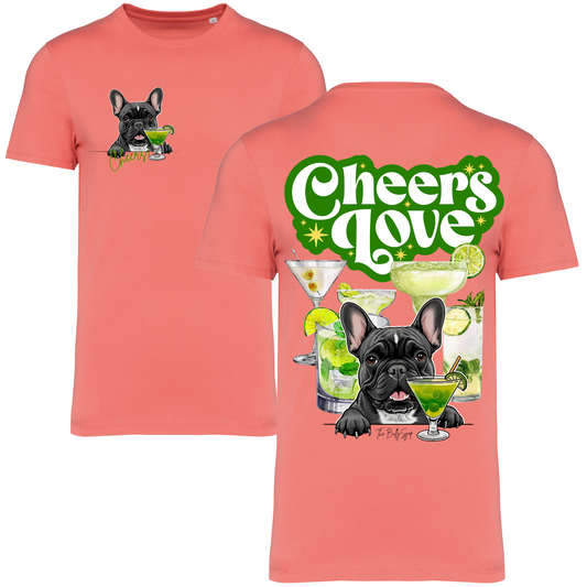 Frenchie Cheers Love Tee