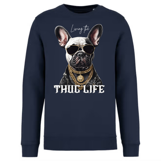Living The French Bulldog Thug Life Sweater