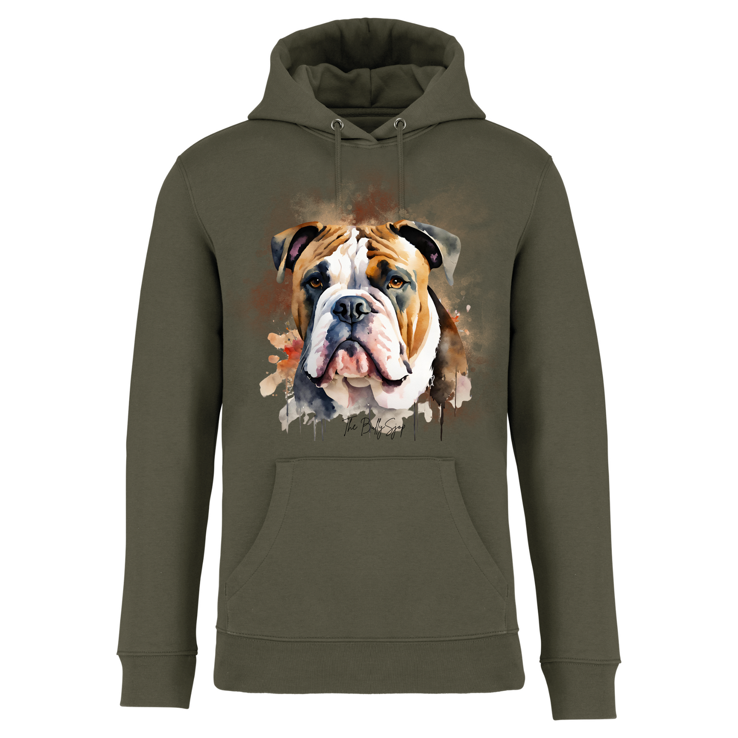 Aquarel Old English Bulldog Hoodie