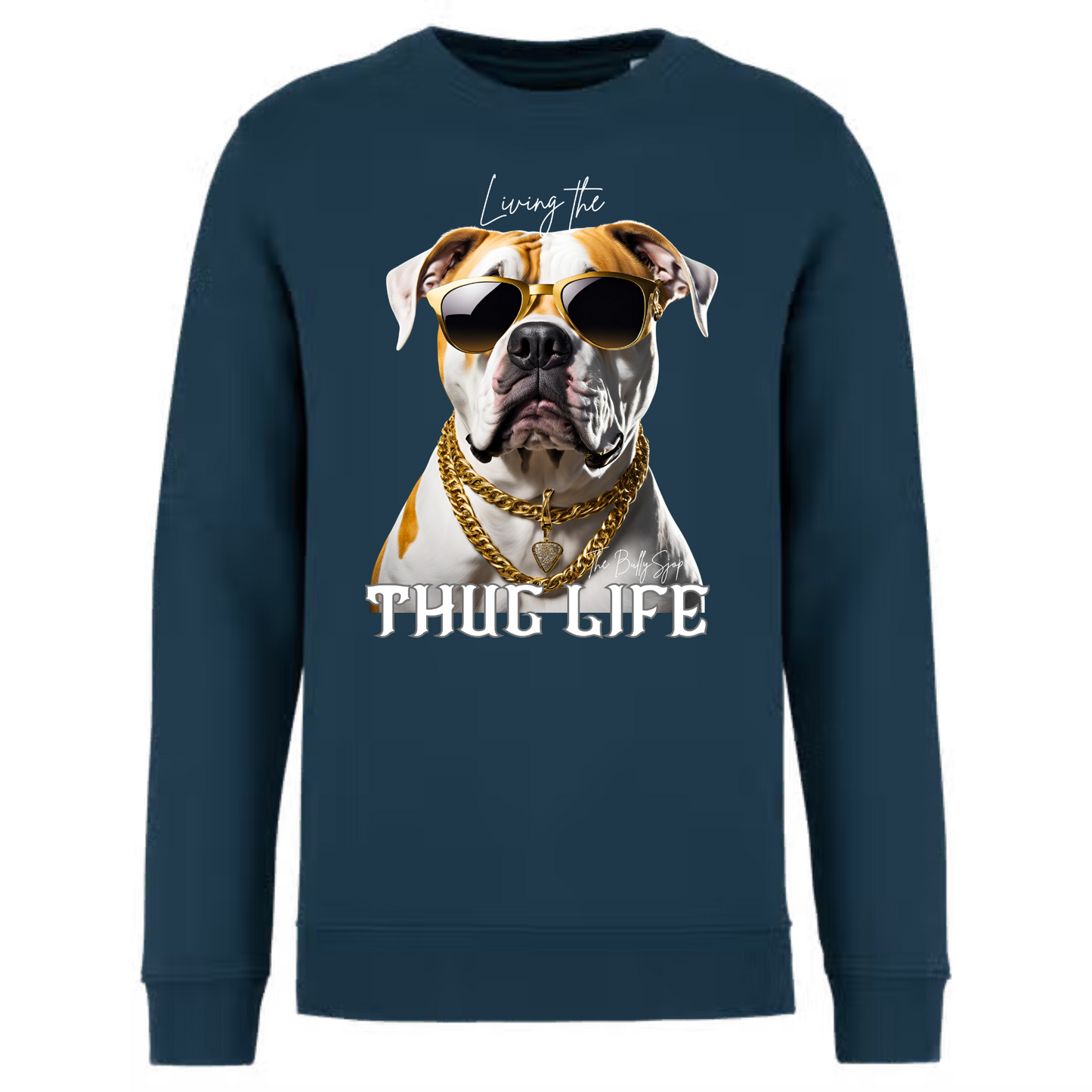 Living The American Bulldog Thug Life Sweater
