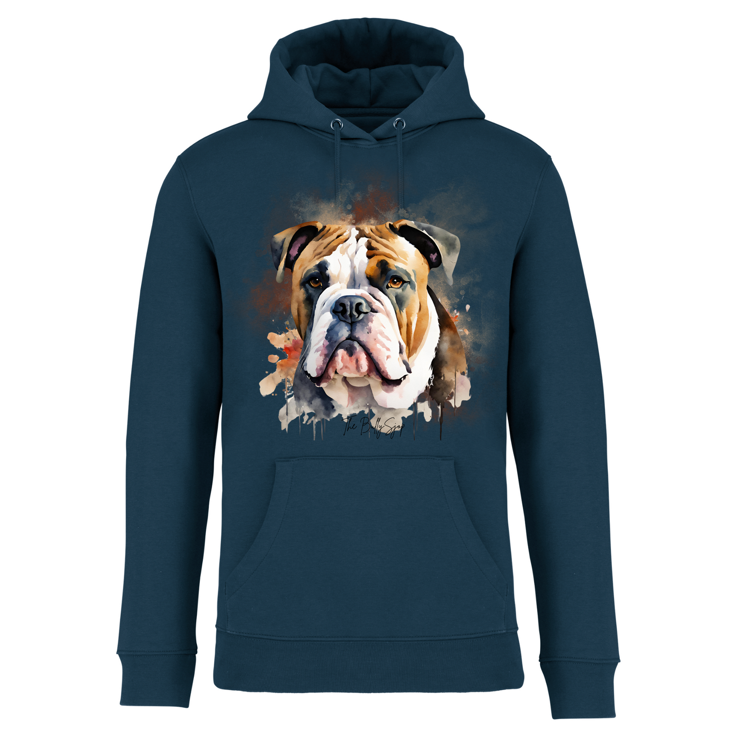 Aquarel Old English Bulldog Hoodie
