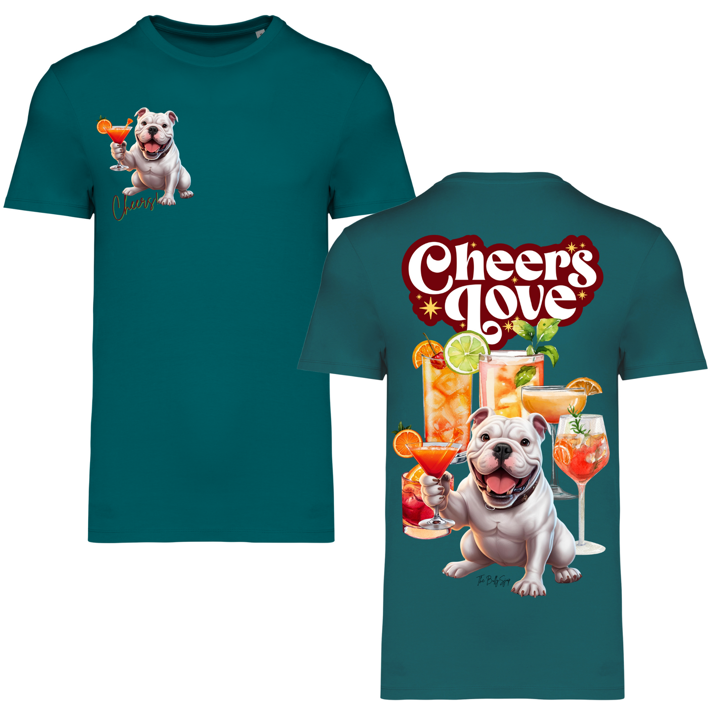 American Bulldog Cheers Love Tee