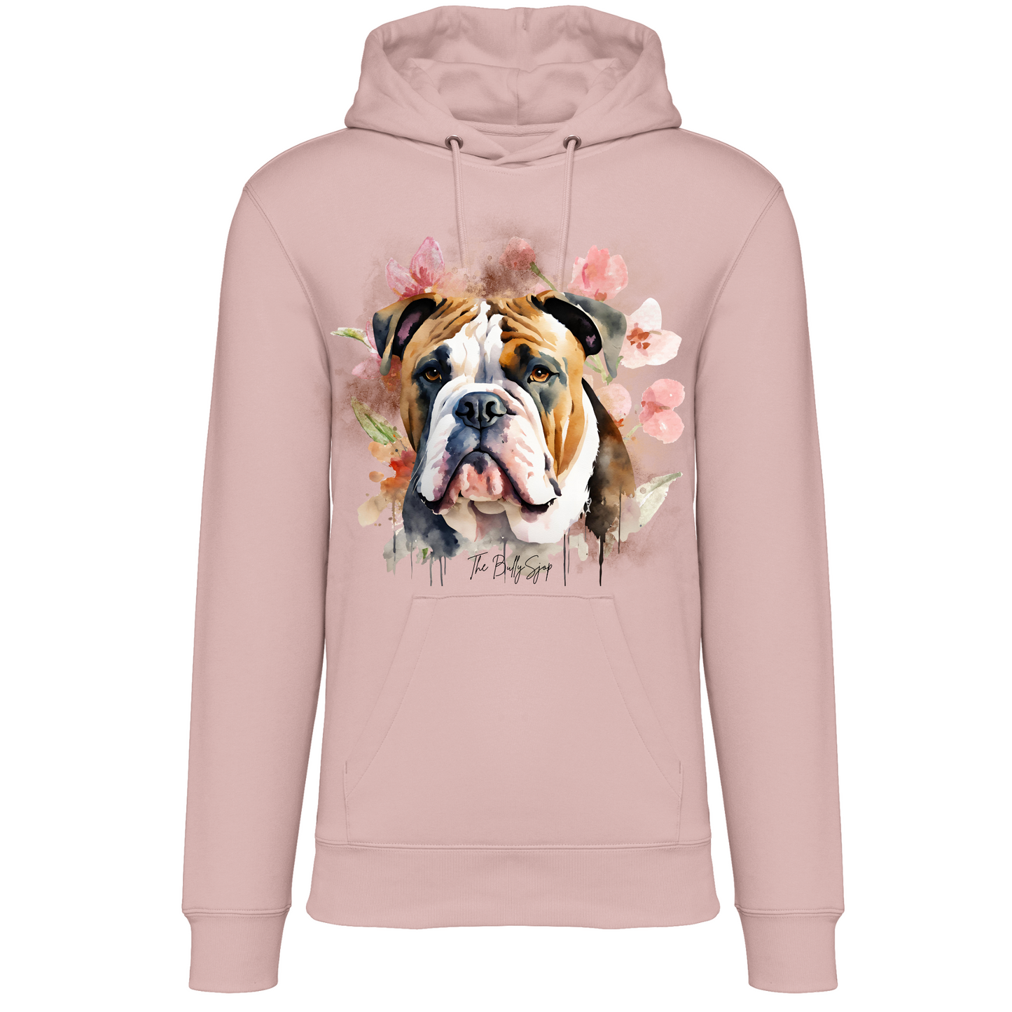 Aquarel Old English Bulldog Hoodie