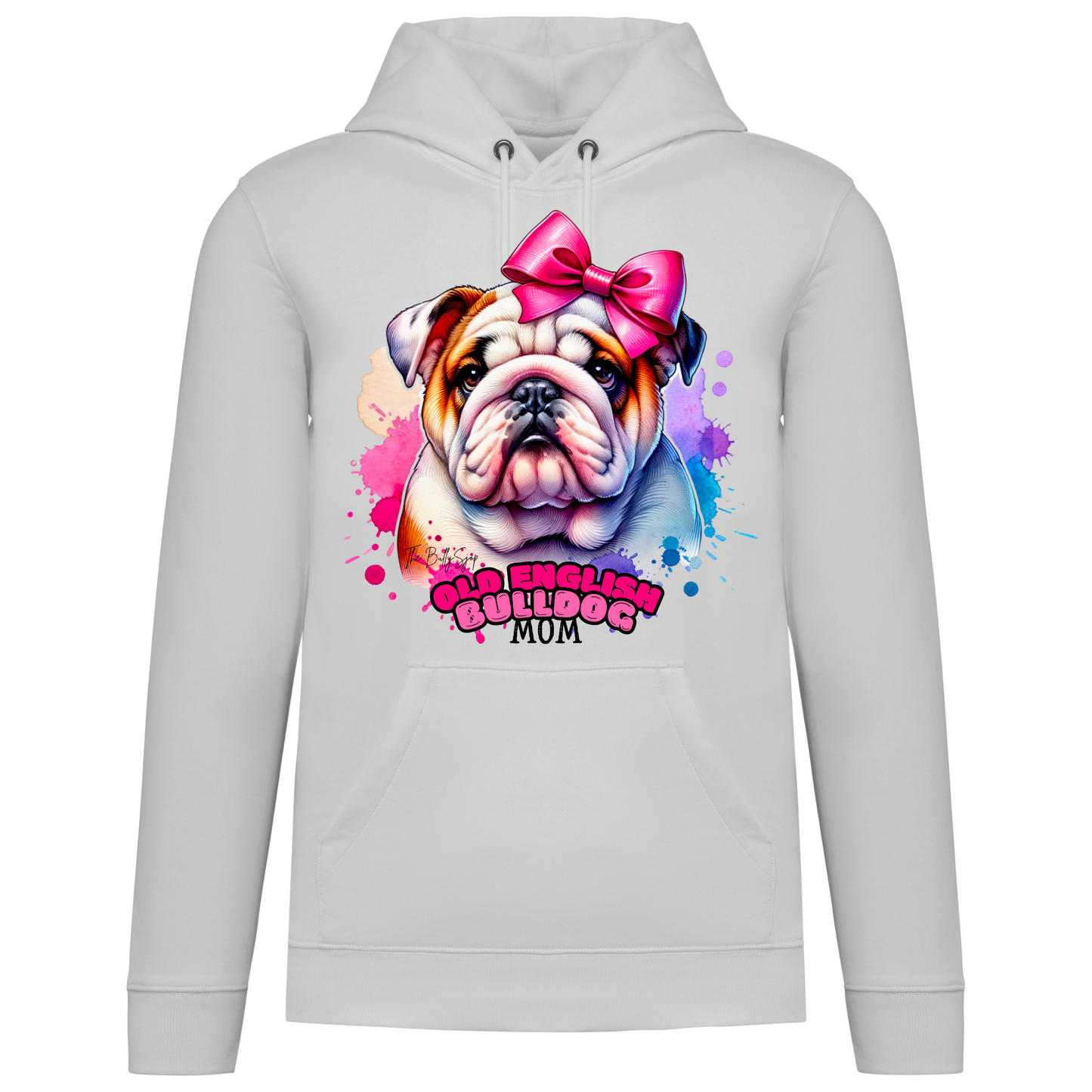 PinkBow English Bulldog Mom Hoodie
