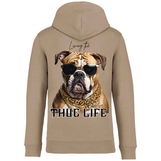 Living The English Bulldog Thug Life Hoodie