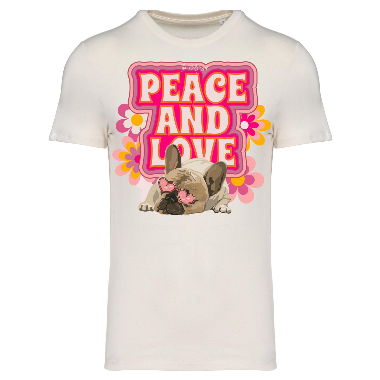 Peace And Love Frenchie Tee