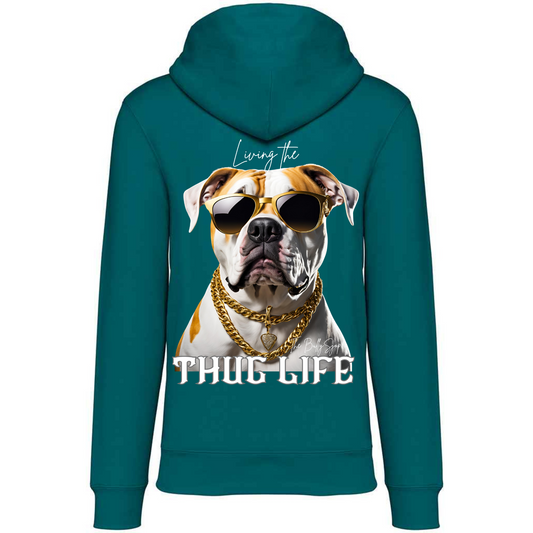Living The American Bulldog Thug Life Hoodie