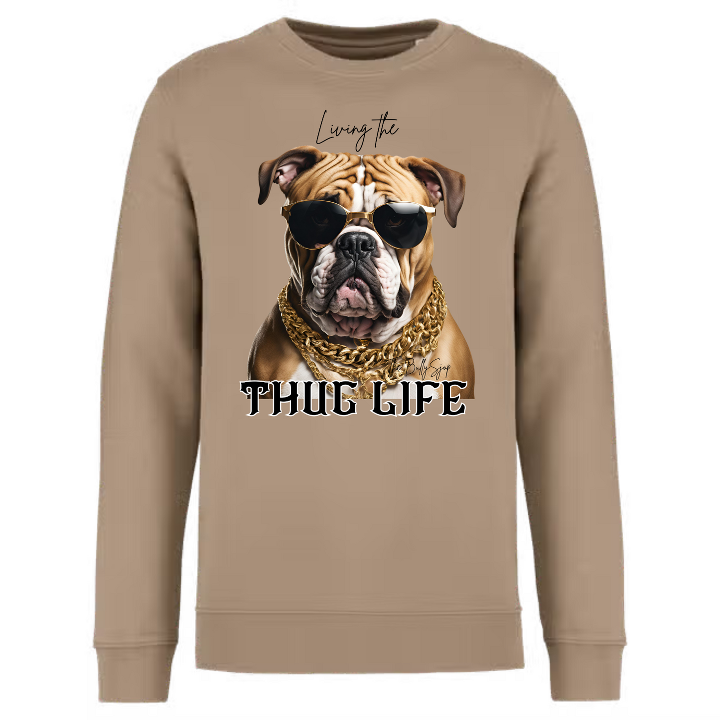 Living The English Bulldog Thug Life Sweater