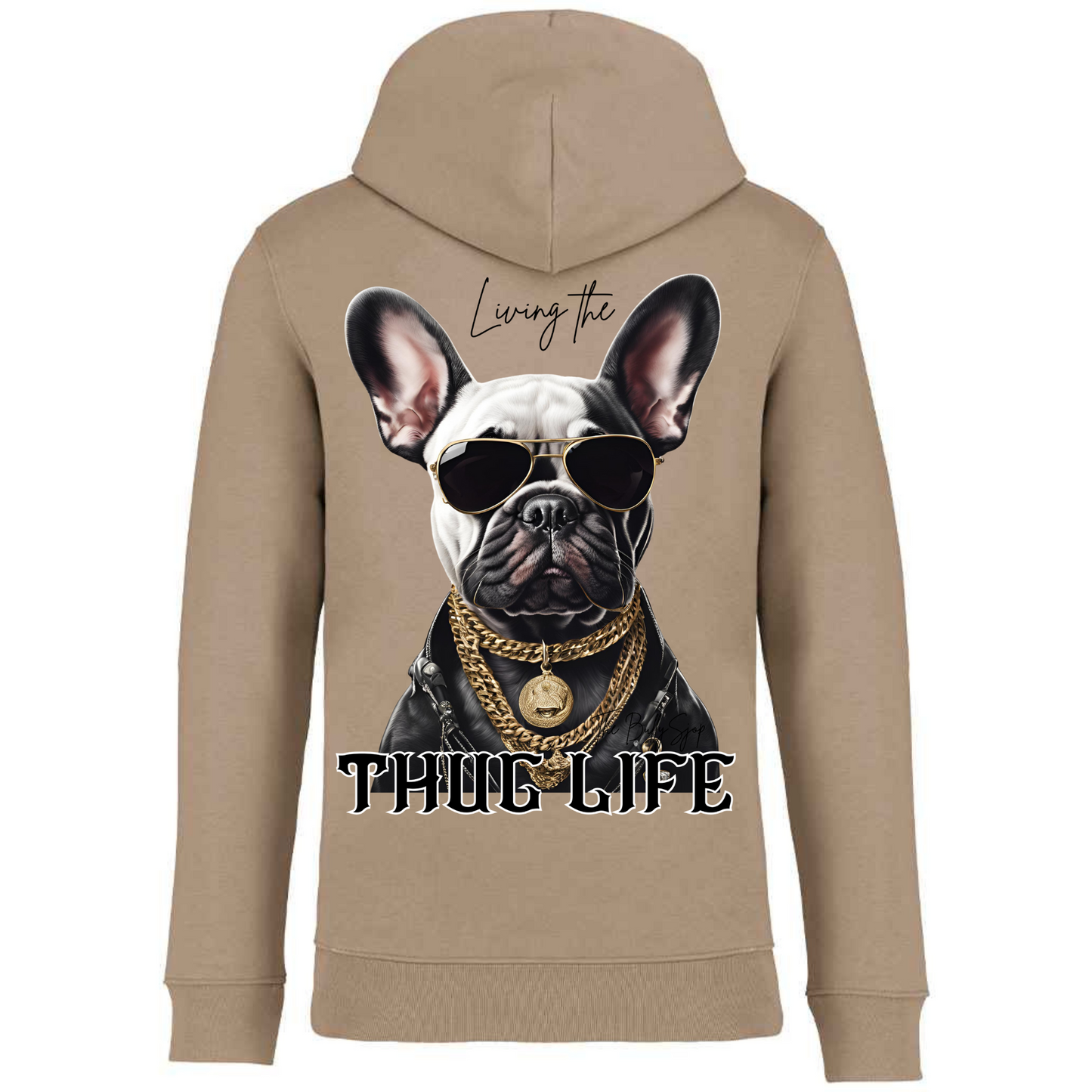 Living The French Bull Thug Life Hoodie