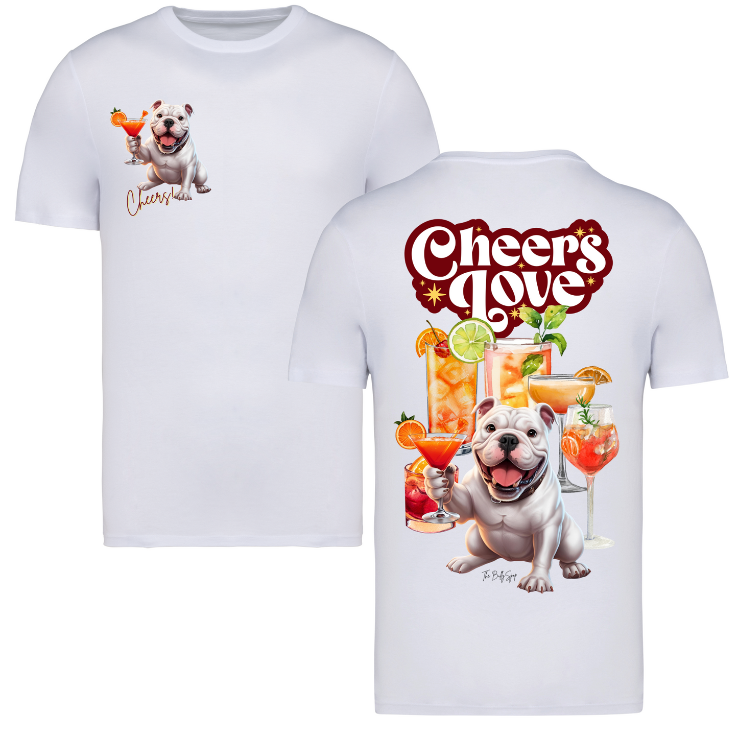 American Bulldog Cheers Love Tee