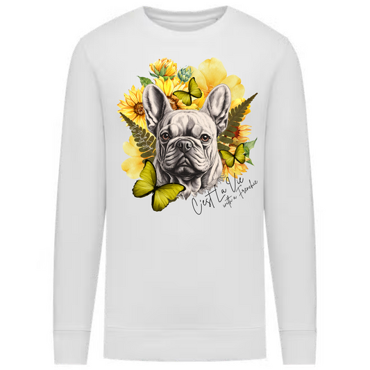 C´est La Vie With A Frenchie Sweater Yellow