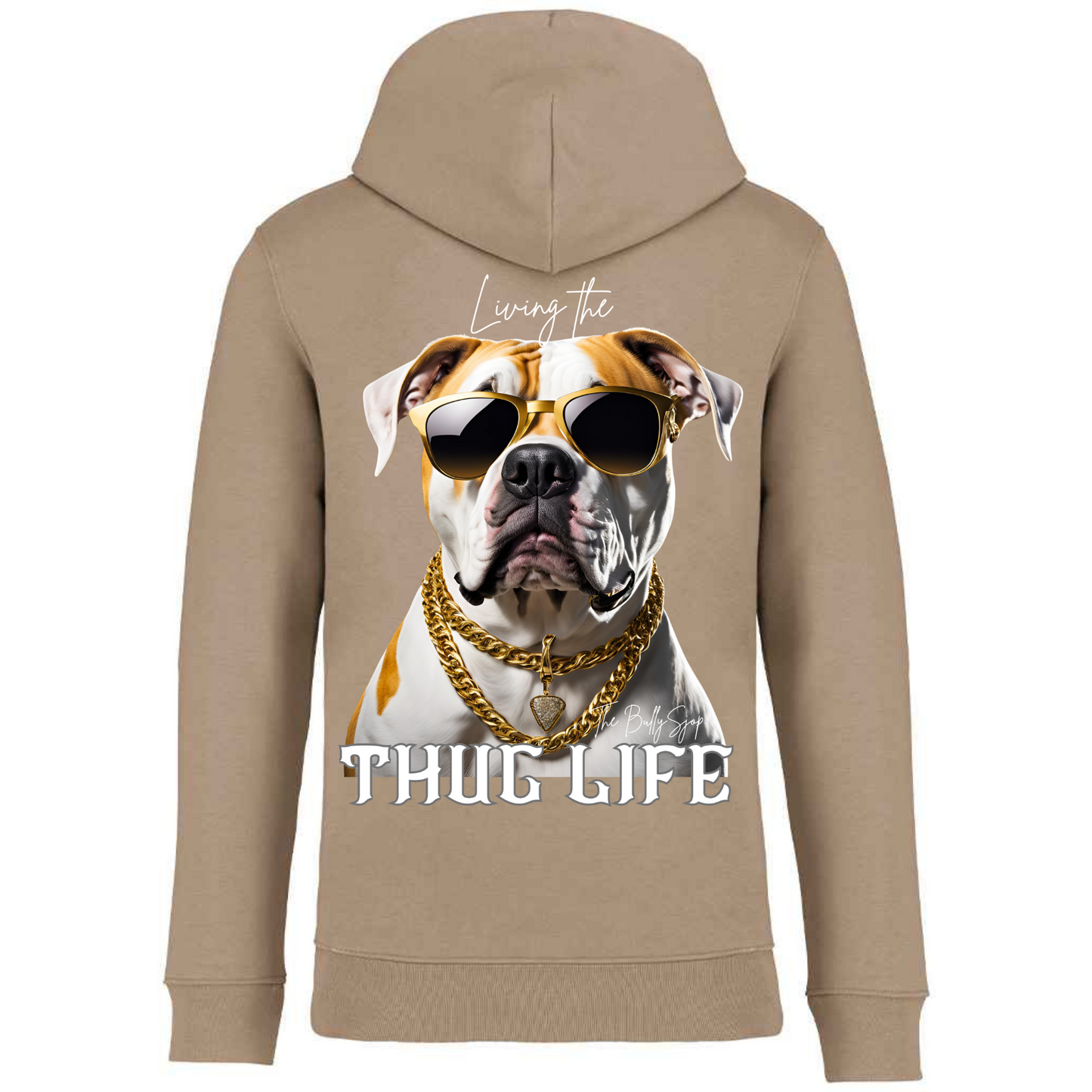 Living The American Bulldog Thug Life Hoodie